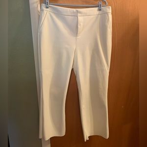 Faux leather white pants size 14